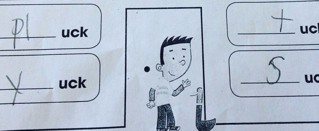 Funny Homework With Words Ending in -Uck