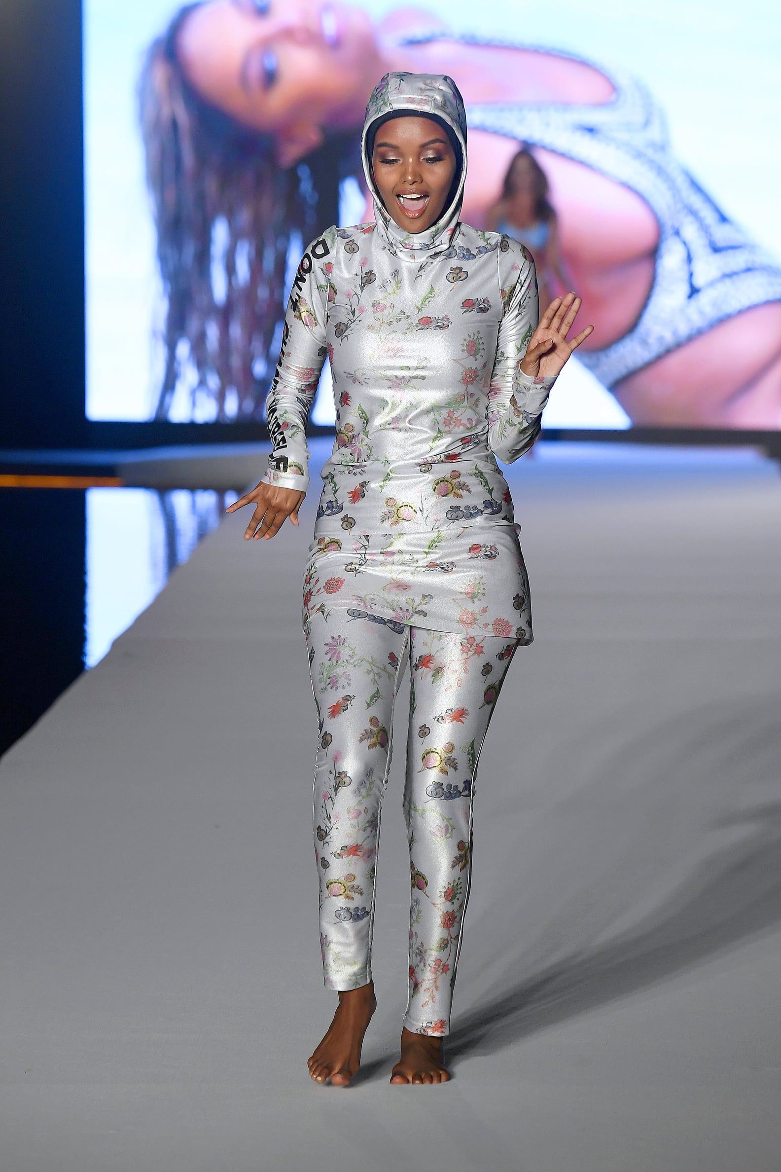 Halima Aden Wears Burkini at Sports Illustrated Runway Show PS Fashion