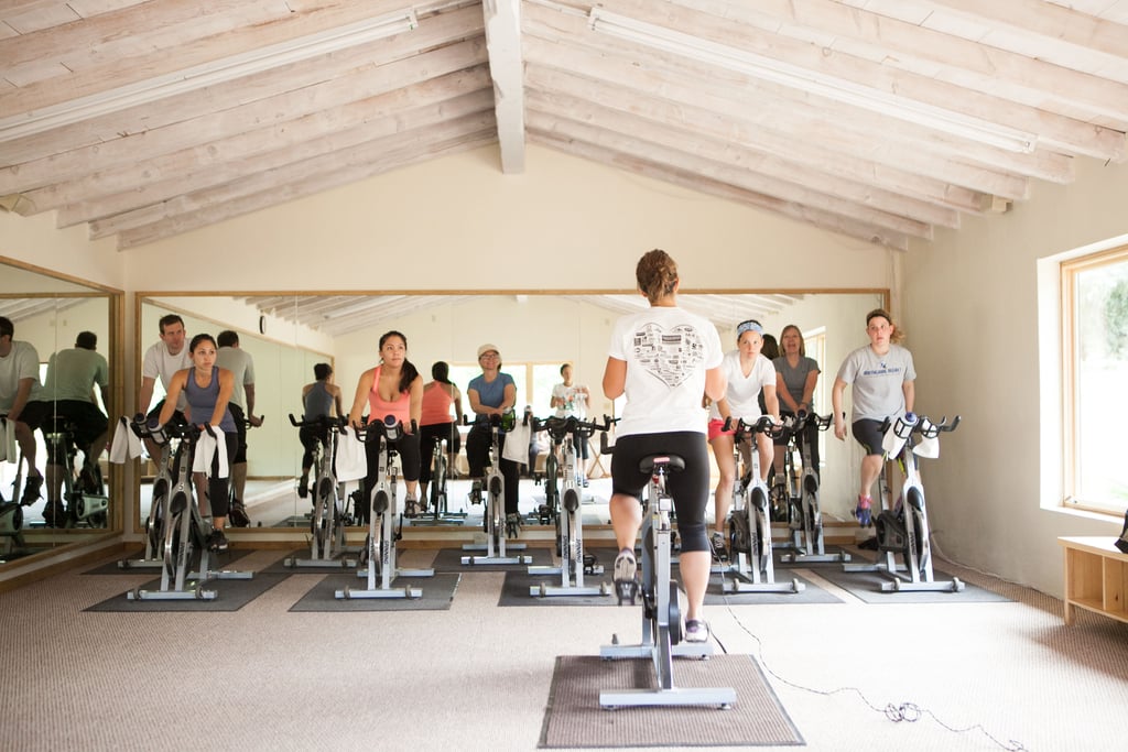 Indoor cycling . . .