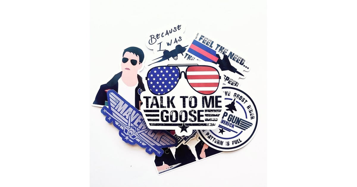 “Top Gun” Vinyl Sticker Pack Top Gun Gifts For Fans POPSUGAR