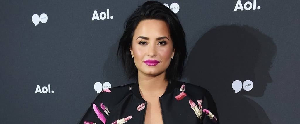 Demi Lovato Wearing Giamba Lipstick Jacket