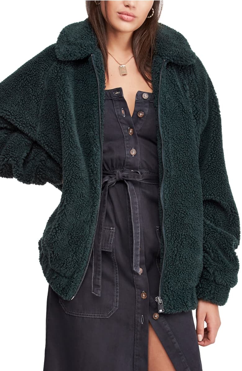 BDG Urban Outfitters Batwing Faux Shearling Jacket