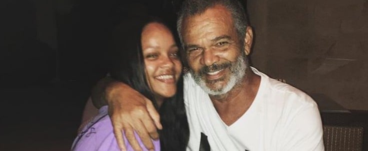 Rihanna With Her Parents August 2018