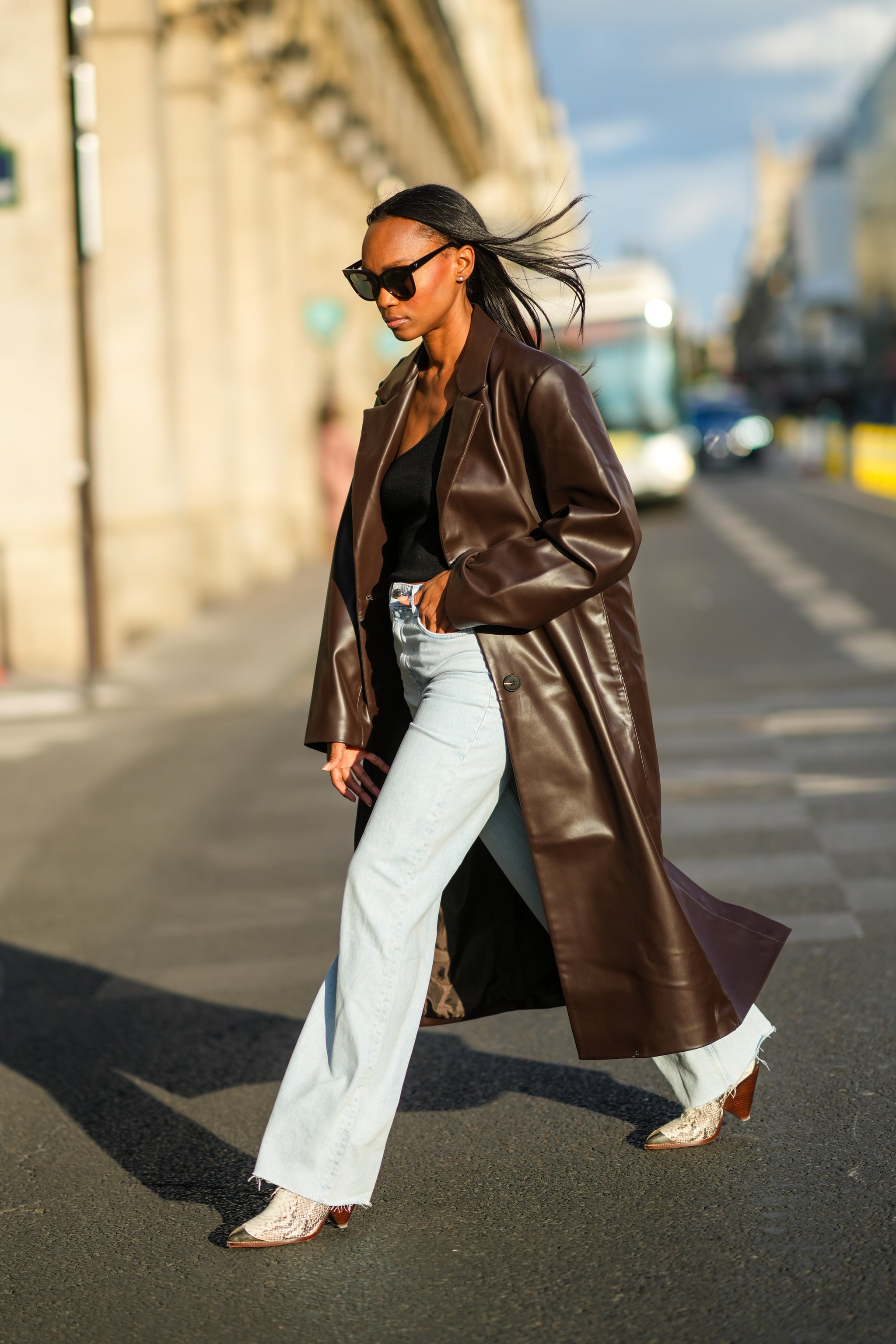 Zara Basic Between-Seasons-Coat brown casual look Fashion Coats Between-Seasons Coats 
