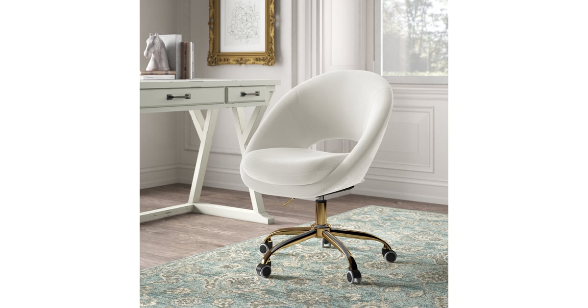 Lourdes Velvet Task Chair Best Home Office Furniture 2021 POPSUGAR