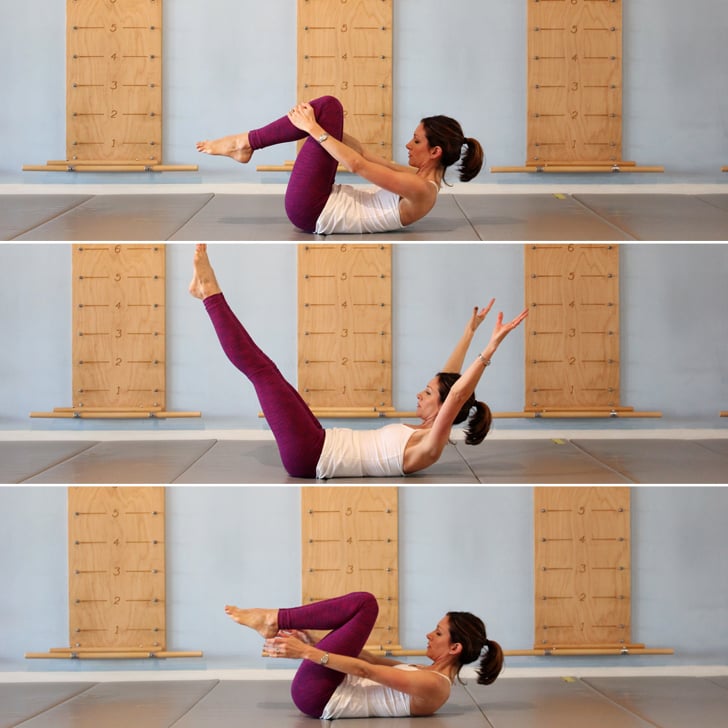 DoubleLeg Stretch Pilates Ab Workout Series of Five POPSUGAR