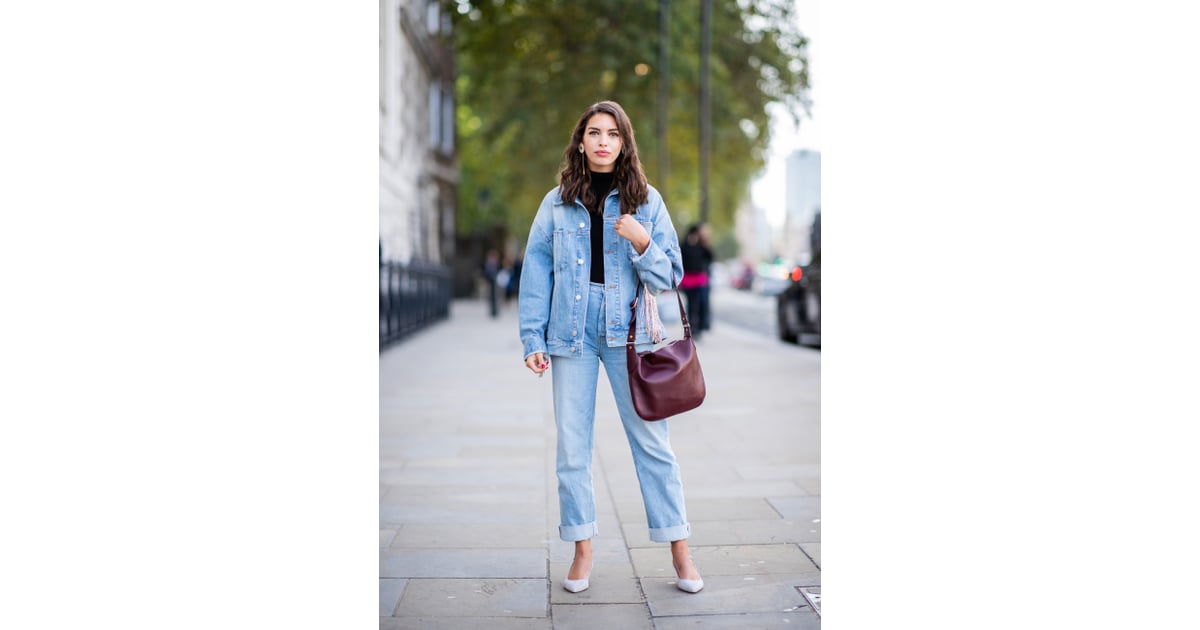 For an elegant spin, finish your double-denim look with sculptural ...