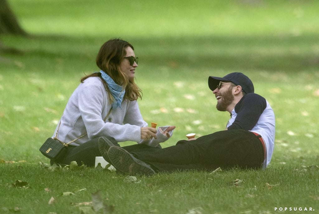 See Photos From Chris Evans and Lily James's Ice Cream Date