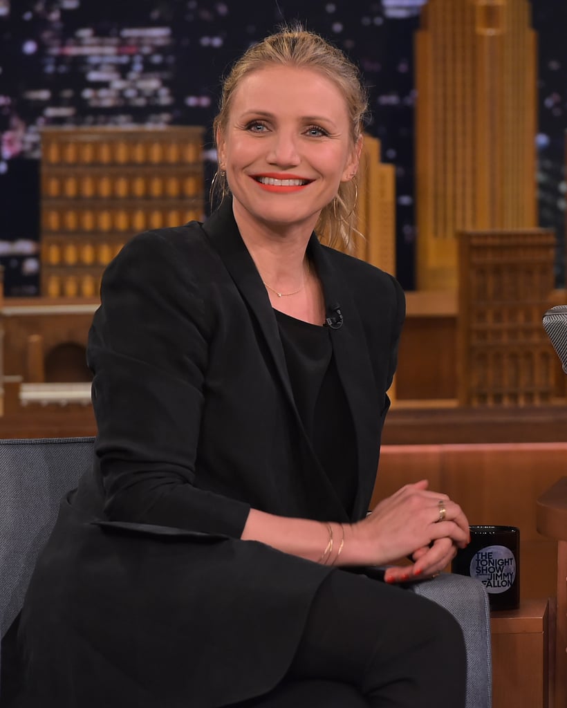 Cameron Diaz's Suit on Tonight Show Starring Jimmy Fallon