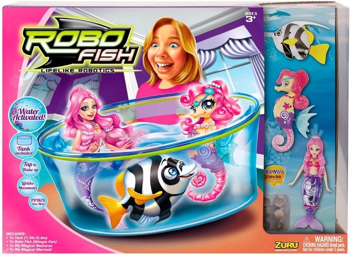 Robo Fish Mermaid & Seahorse Playset