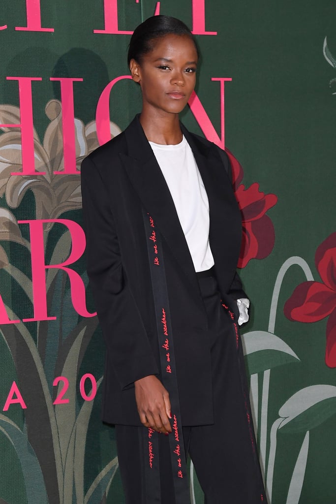 Letitia Wright at The Green Carpet Fashion Awards 2019