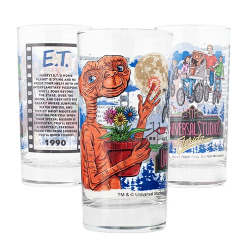 Universal Studios Retro E.T. Adventure Collectible Glass
