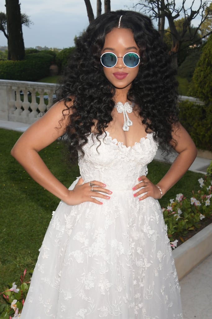 H.E.R.'s White-Lined Middle Part