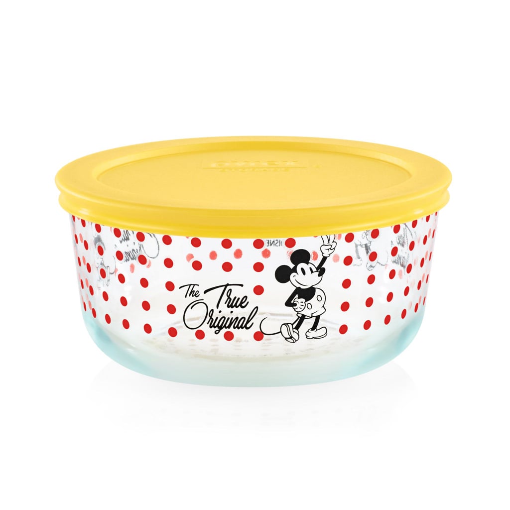 Pyrex 4-Cup Mickey Mouse True Original Decorated Storage