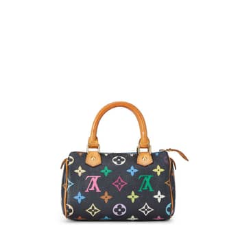 Takashi Murakami x Louis Vuitton Black Monogram Multicolore HL