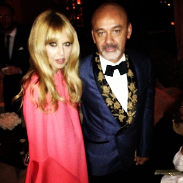 Rachel Zoe posed with Christian Louboutin at a Golden Globes afterparty.
Source: Instagram user rachelzoe