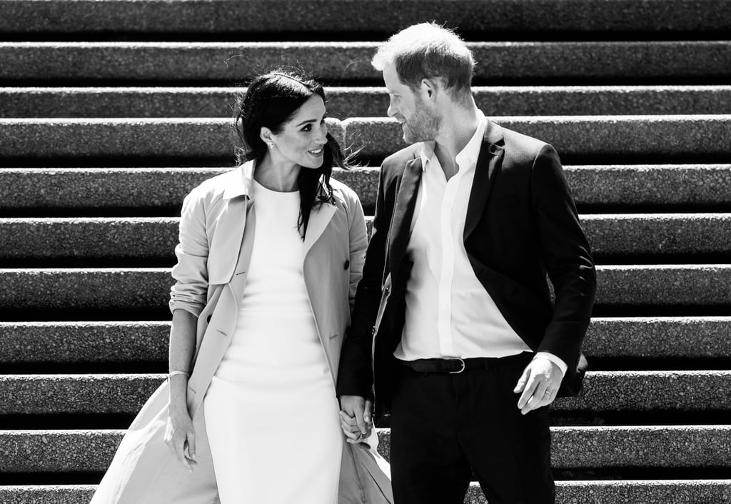 Prince Harry and Meghan Markle Black and White Photos
