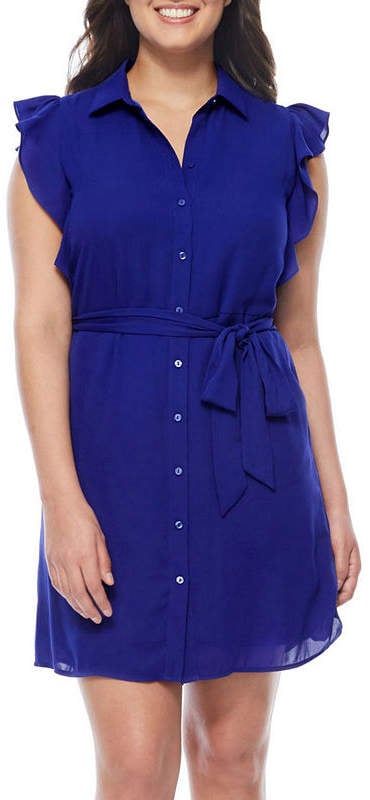 Worthington Sleeveless Shirt Dress