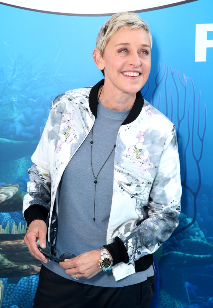 Ellen DeGeneres and Portia de Rossi at Finding Dory Premiere