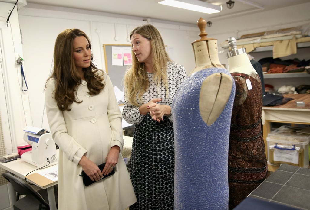 Kate Middleton Visits the Downton Abbey Set