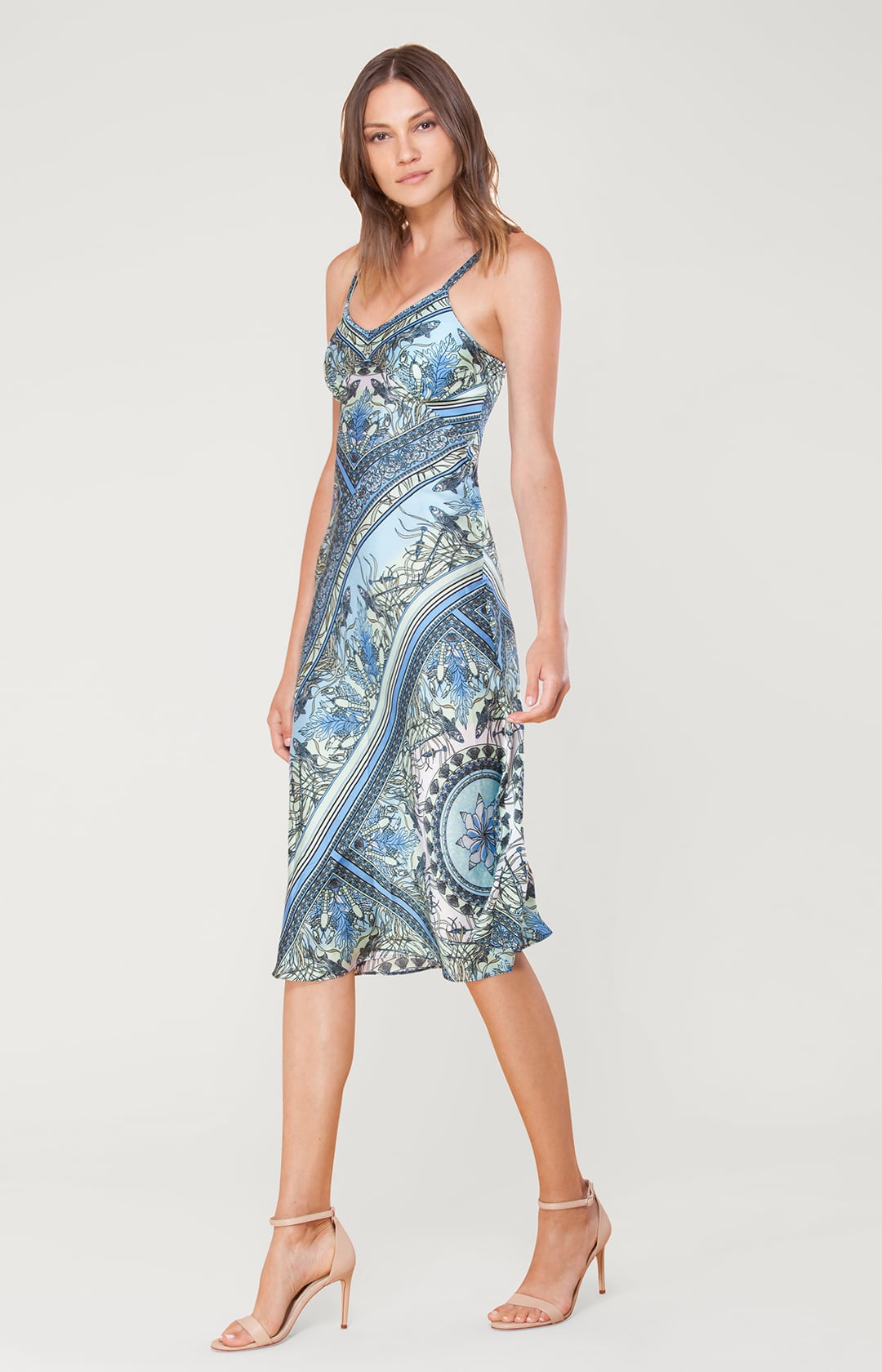 hale bob silk slip dress HALE BOB