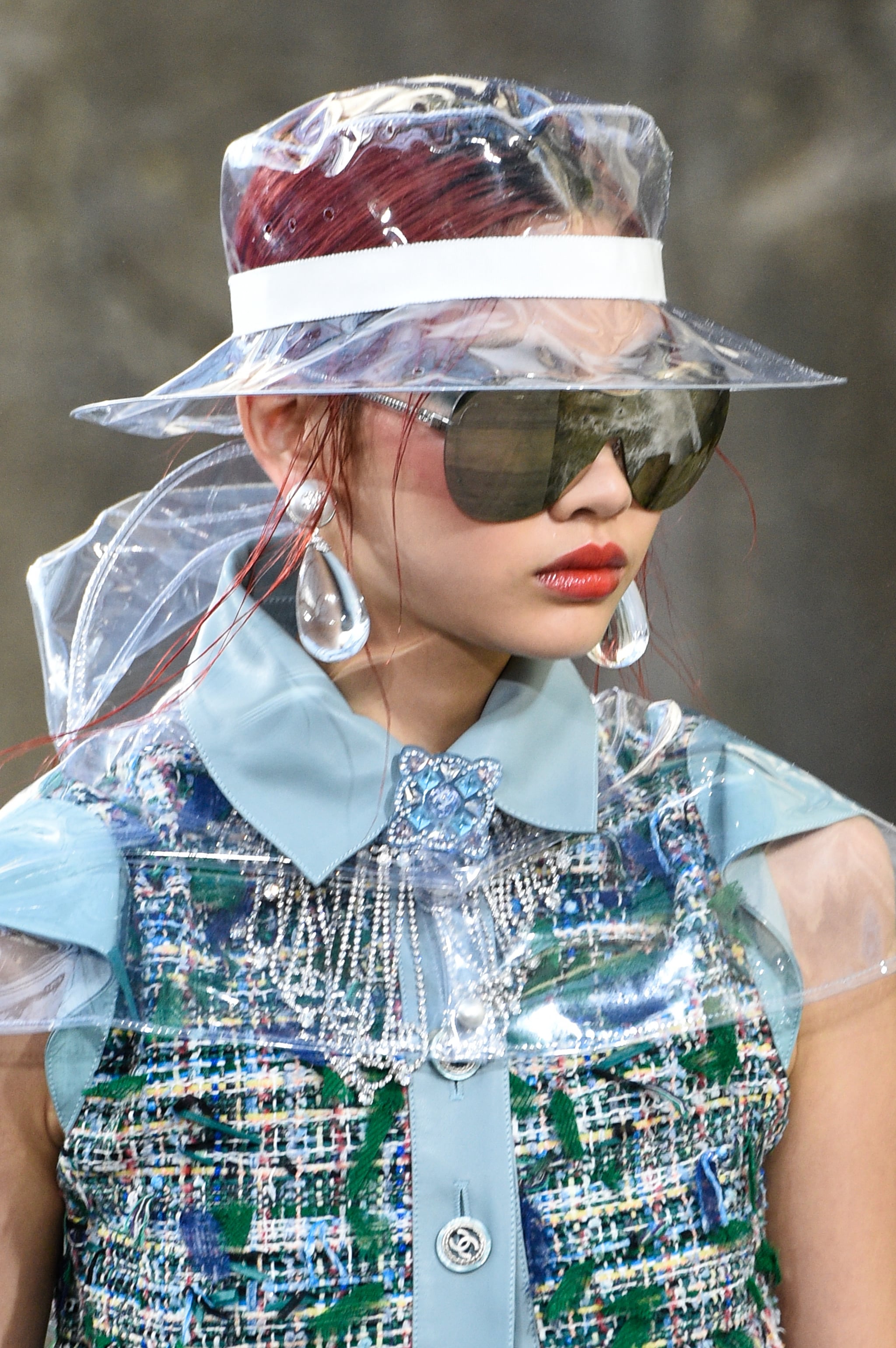 Plastic is fantastic on the Chanel runway