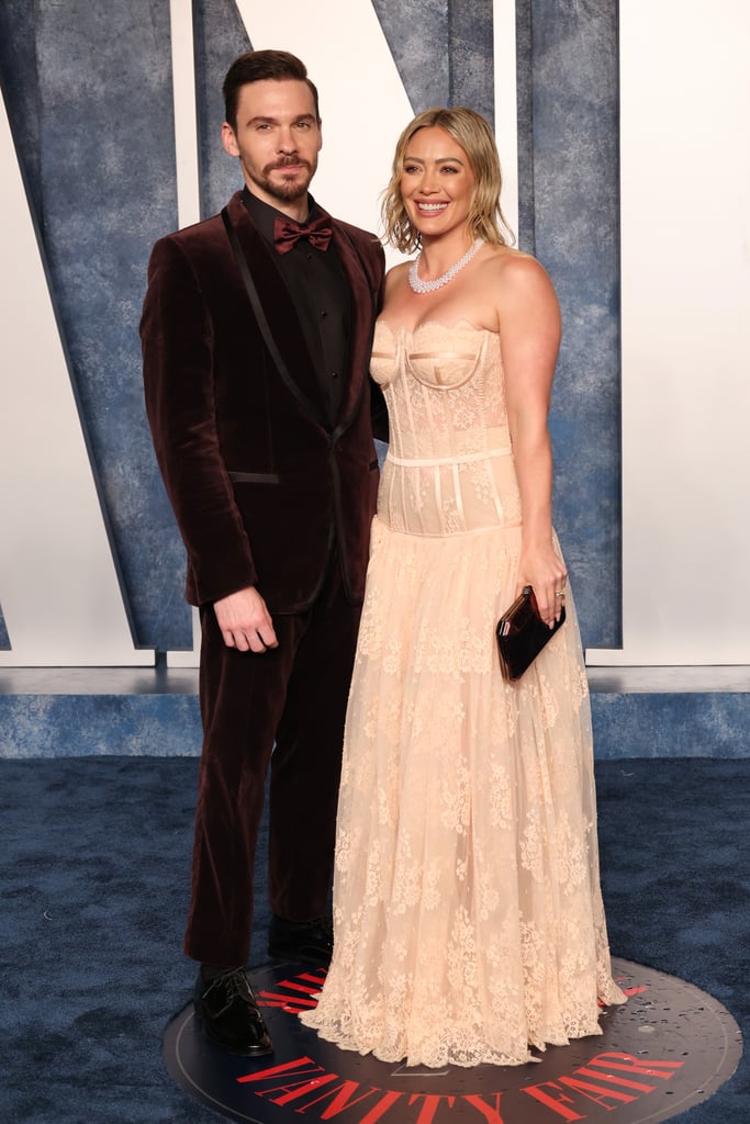 Hilary Duff's Sheer Corset Dress at Vanity Fair Oscars Party