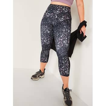 Old Navy Elevate Black Houndstooth Athletic Leggings S - $23 - From Lily