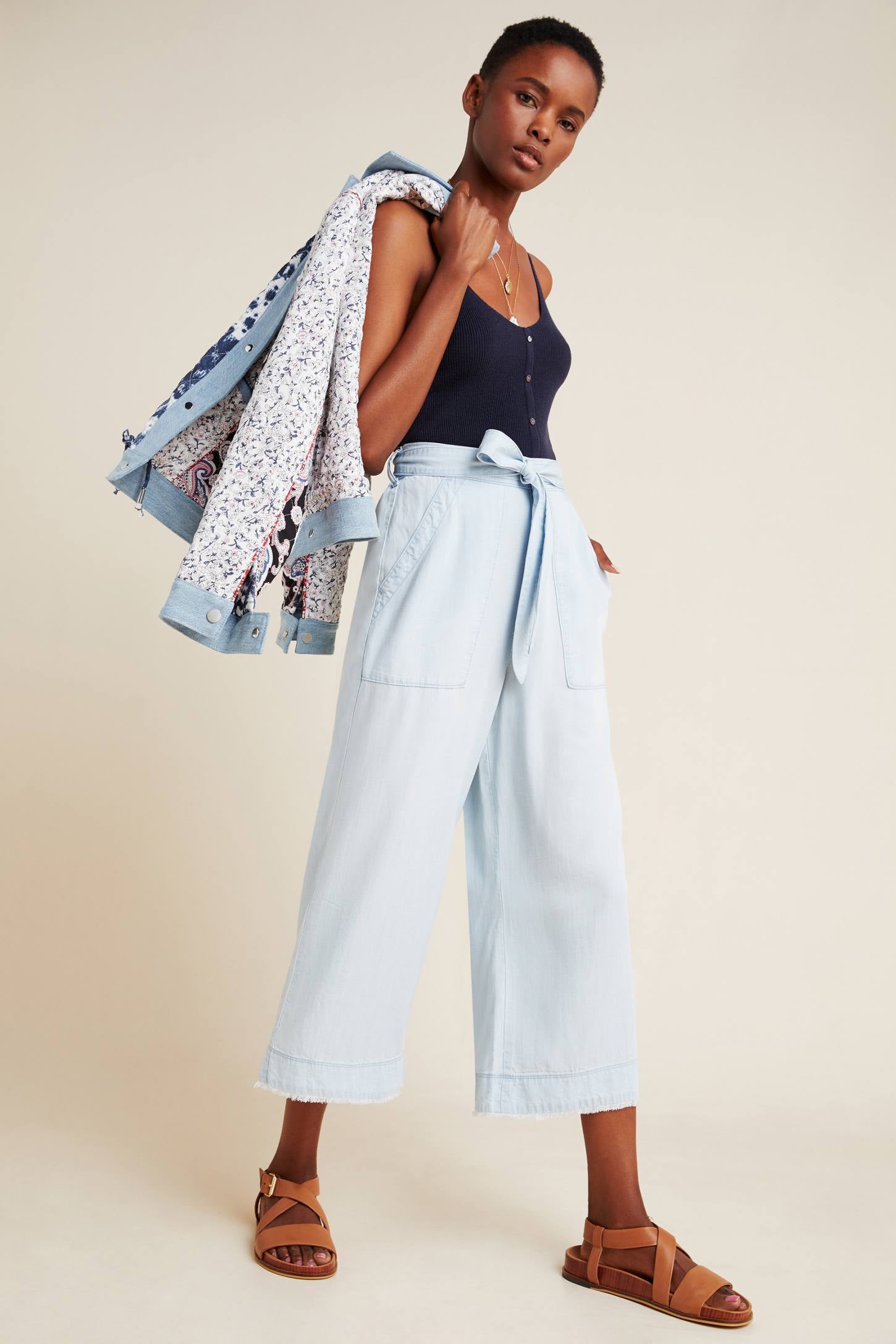 Cloth Stone Cropped Wide Leg Pants Just A Roundup Of Cute