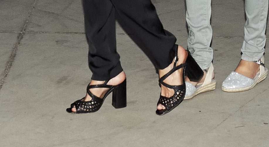 Queen Letizia's Black Sandals at Ara Malikian Concert 2018