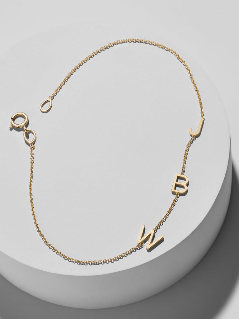 BaubleBar Maya Brenner Mini Letter Bracelet