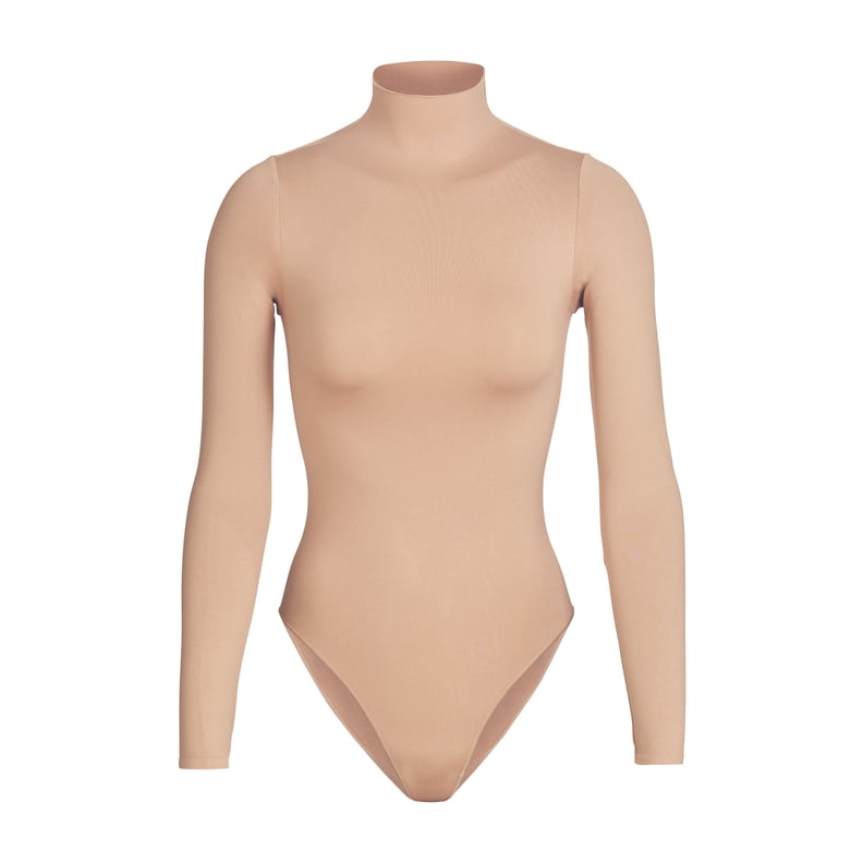 SKIMS Essential Bodysuits Long Sleeve Scoop Neck Bodysuit