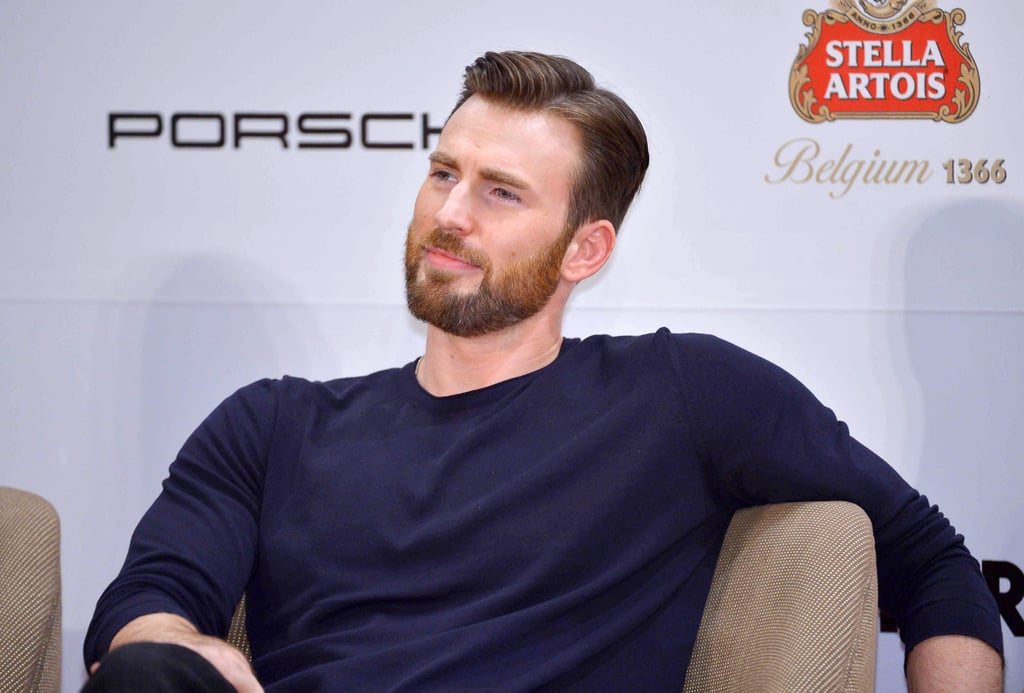 Following his casual date with Minka Kelly, Chris Evans popped up at a press conference for the Mission Hills World Celebrity Pro-Am golf tournament in Haikou City, China, on Friday.