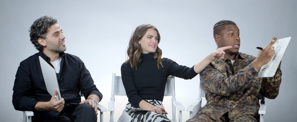 We Had the Star Wars Cast Compete in Pictionary, and I Want to Frame Oscar Isaac's Chewie Masterpiece