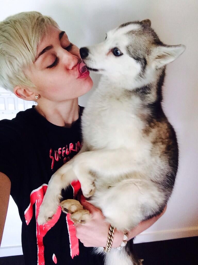 Floyd passed away while Miley was on tour.
Source: Twitter user MileyCyrus