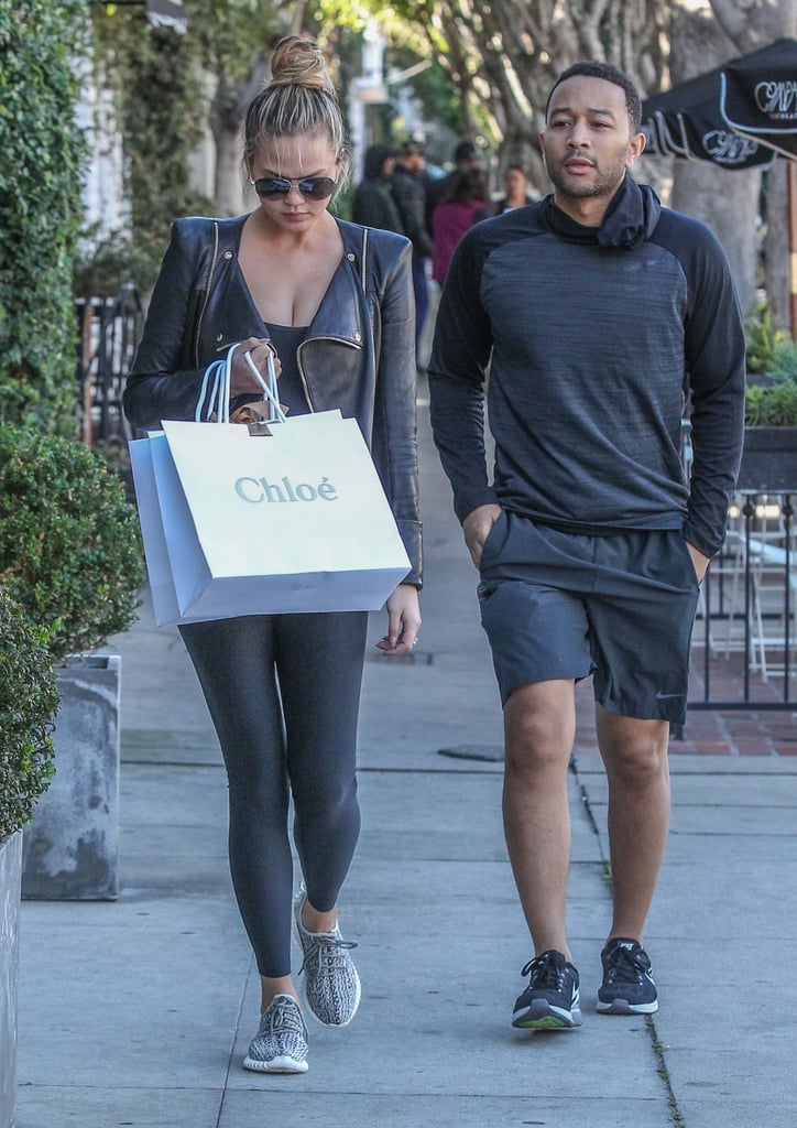 John Legend and Chrissy Teigen Shopping in LA December 2015
