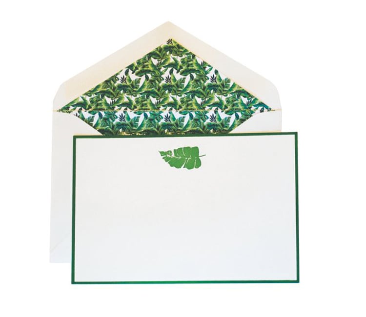 Dempsey & Carroll Milly Note Cards, Banana Leaf ($80)
