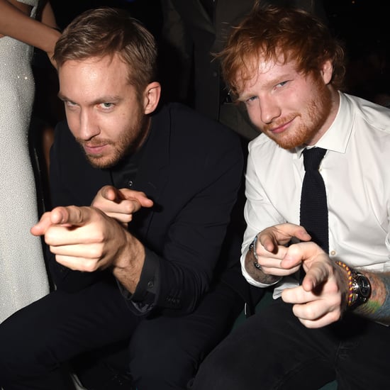Calvin Harris and Ed Sheeran at Billboard Music Awards 2015
