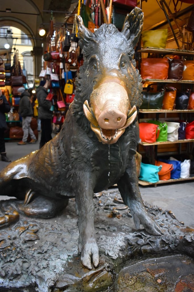 Leather shopping
Grab gifts for friends and family (or yourself) at the can't-miss Mercato del Porcellino, full of quality Italian leather bags, jackets, wallets, and just about everything under the sun. Try for bargaining luck at the popular bronze boar fountain on the side of the building. Tradition has it that if you toss a coin into the boar's mouth and it lands on the drain, you'll be back in Florence someday.