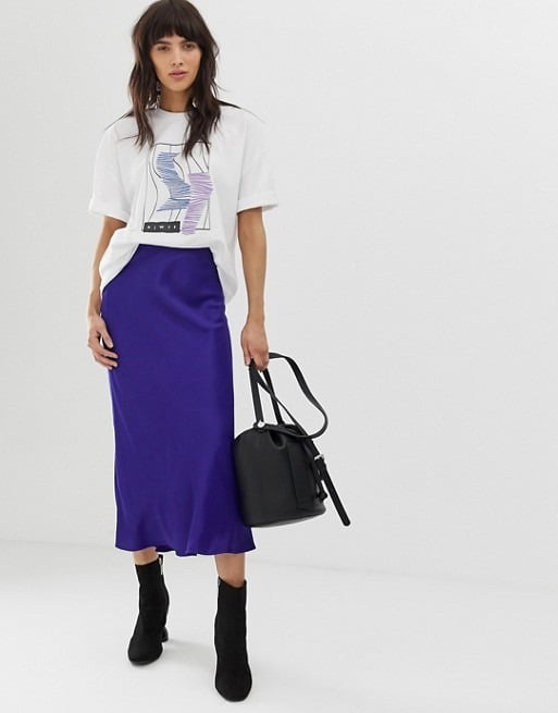 Asos bias cut midi skirt Clearance