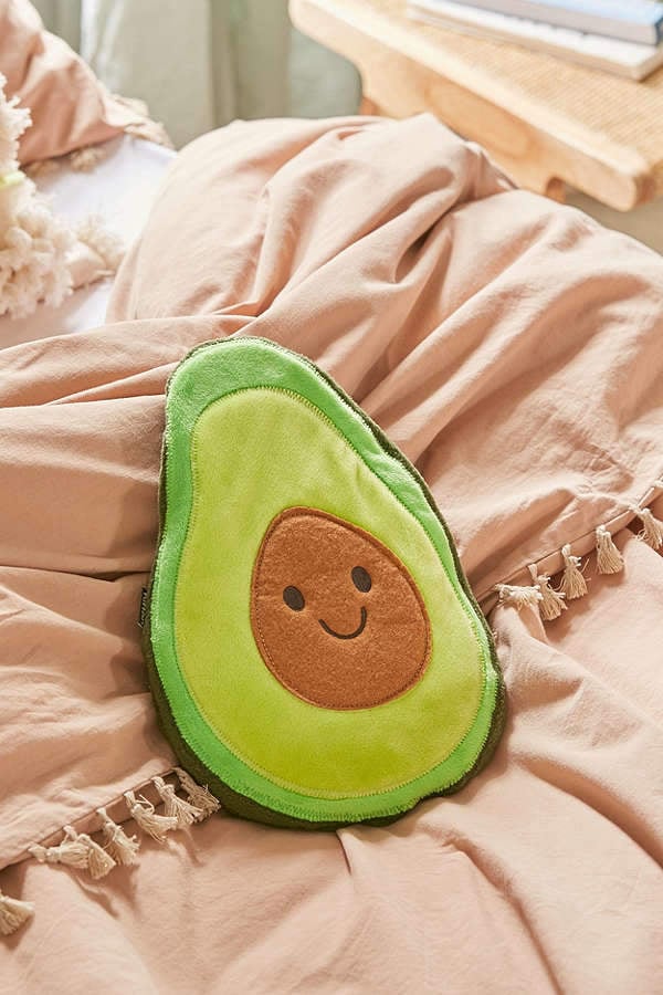 Urban Outfitters Huggable Heat-Up Avocado Pillow