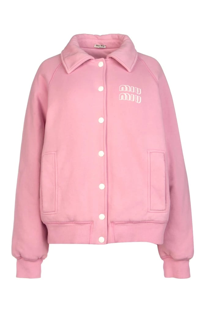 Miu Miu Logo Embroidered Buttoned Jacket