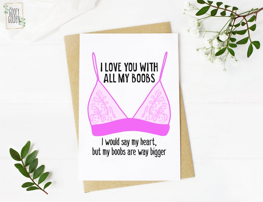 Boobs Funny Valentine S Day Card Funny Valentine S Day Cards 2021