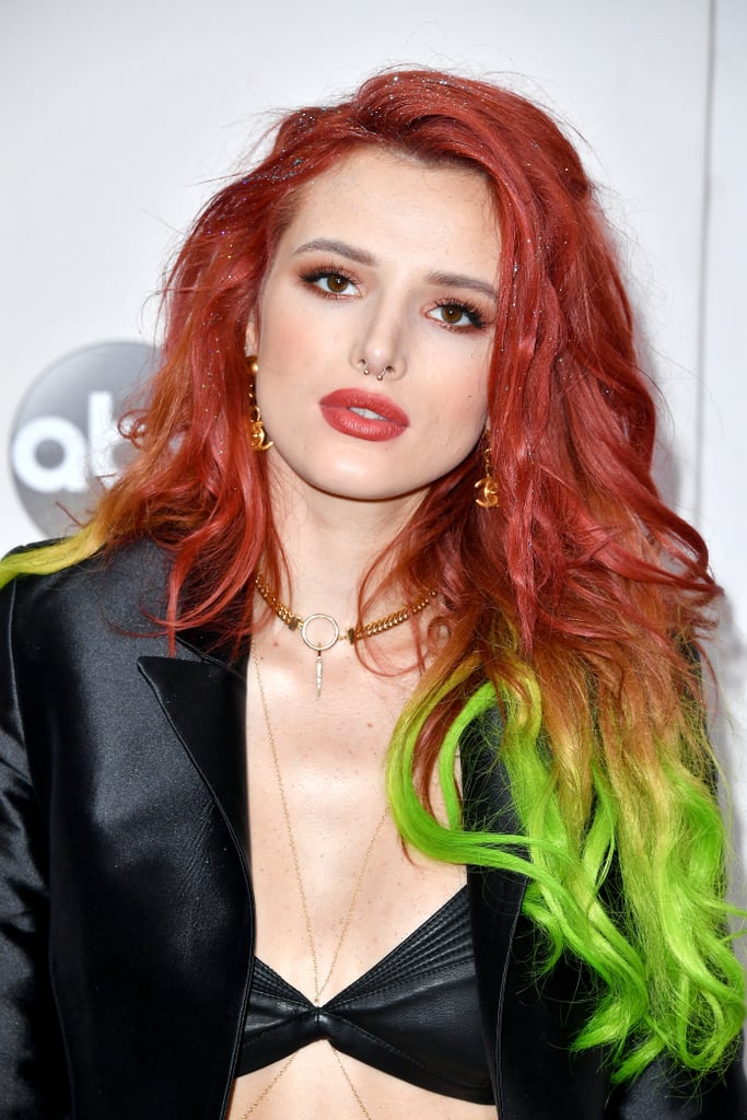 Bella Thorne's Rainbow Hair at the American Music Awards