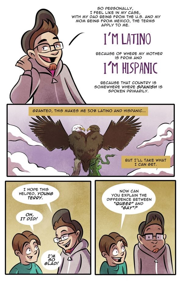 Comic Strip Defines Latino and Hispanic
