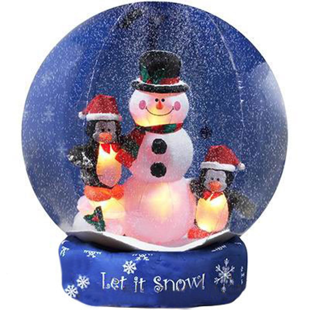 Inflatable Snowman And Penguins The Best Inflatable Christmas