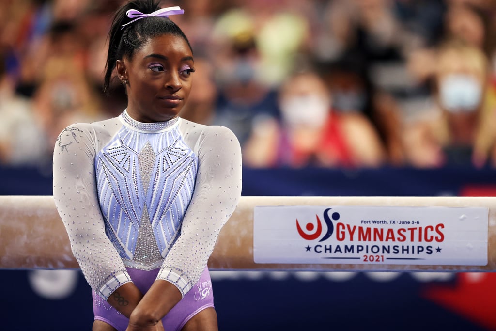 Simone Biles's Goat Leotard on Night 1 of the 2021 US Gymnastics Championships