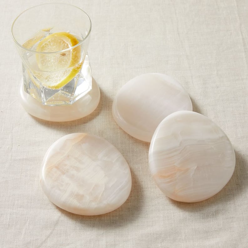 West Elm Peony Onyx Coasters