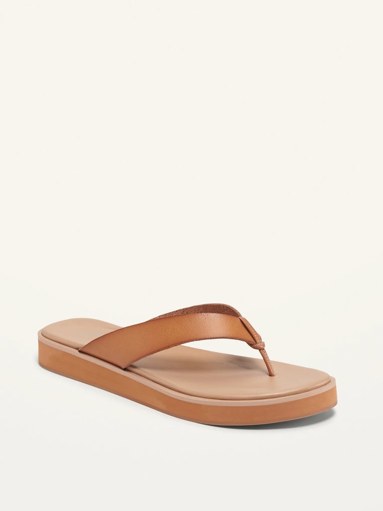 Old Navy Faux-Leather Flip-Flop Sandals