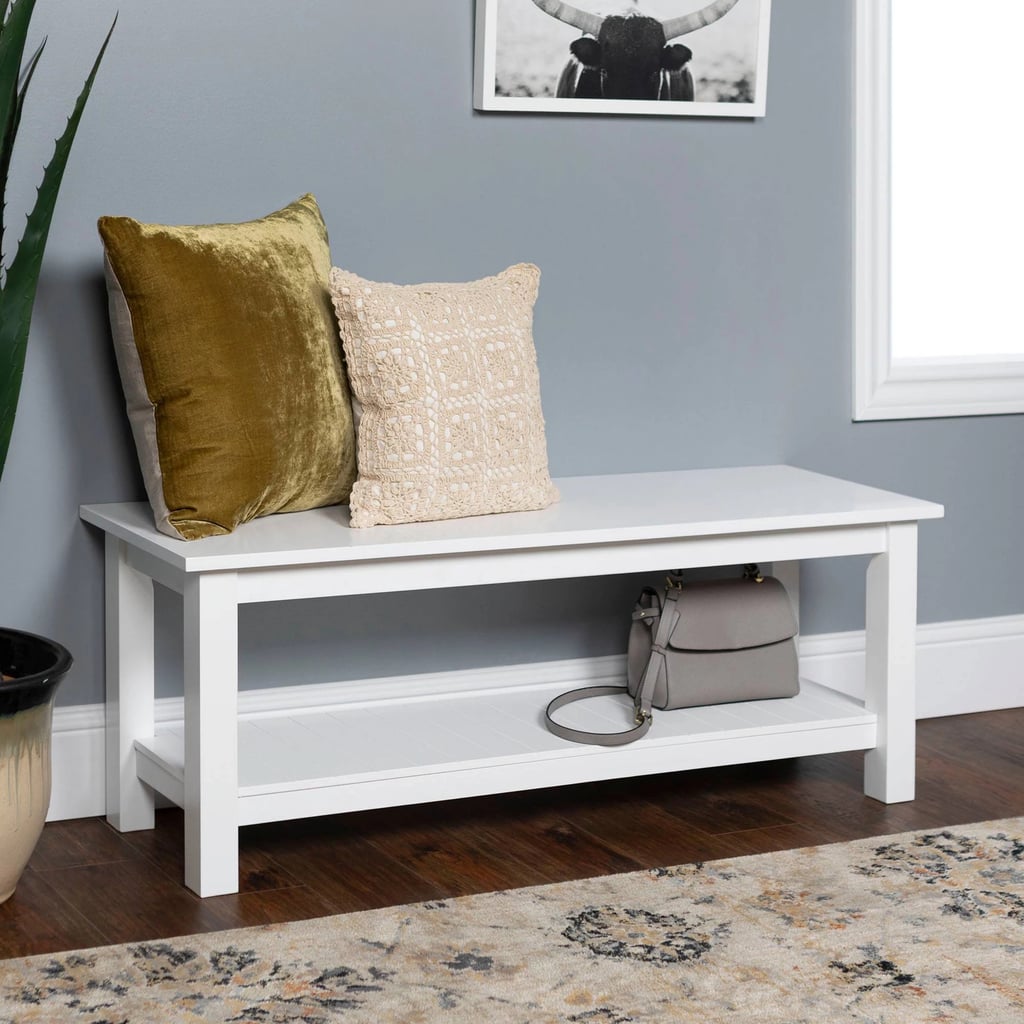 Saracina Home 50'' Country Style Entry Bench with Slatted Shelf